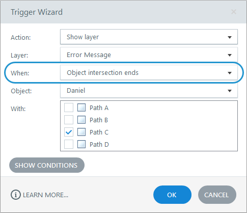 Trigger Actions When Objects No Longer Intersect