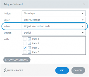 Trigger Action When Object Intersection Ends