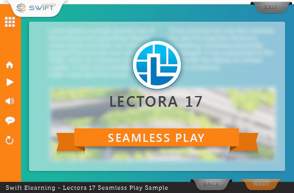 Lectora 17 Seamless Play Publish option