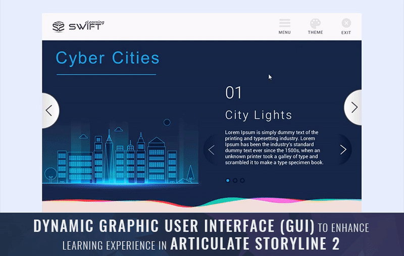 Dynamic Graphic User Interface (GUI) in Articulate Storyline 2