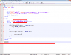 reated a file called index.html in text editor