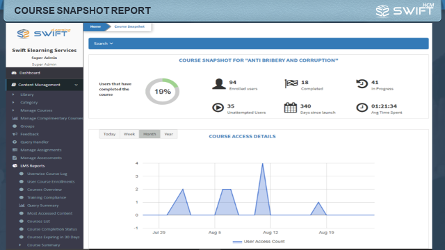 swiftHCM-snapshot-Report