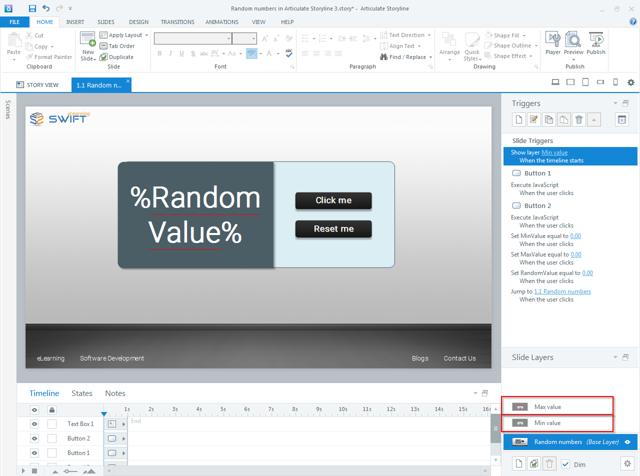 Custom Elearning Development Random Numbers In Articulate Storyline 3