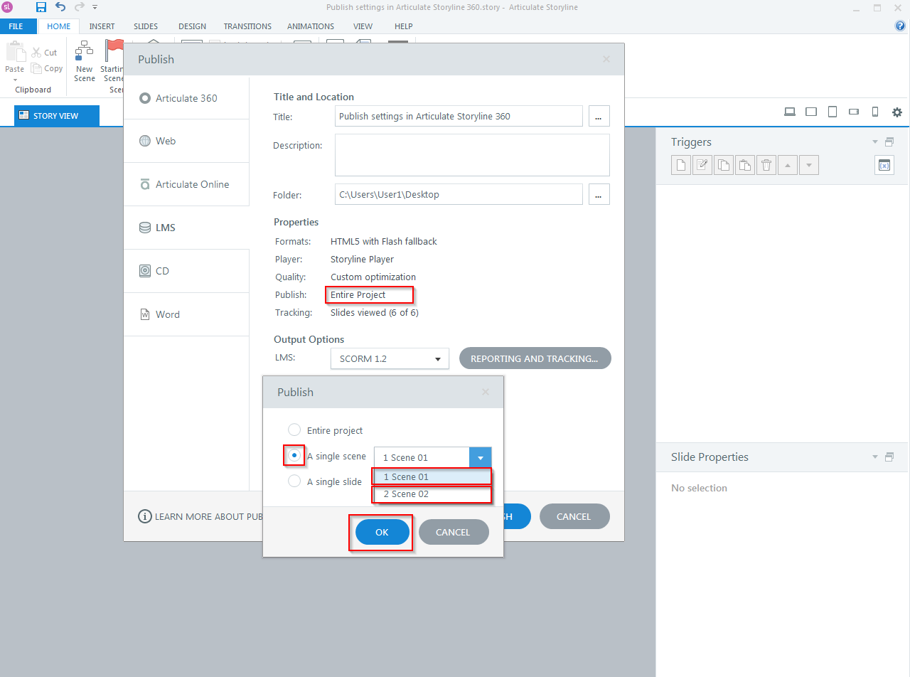 PS_AS360_03 - Articulate Storyline 360 Publish Settings 