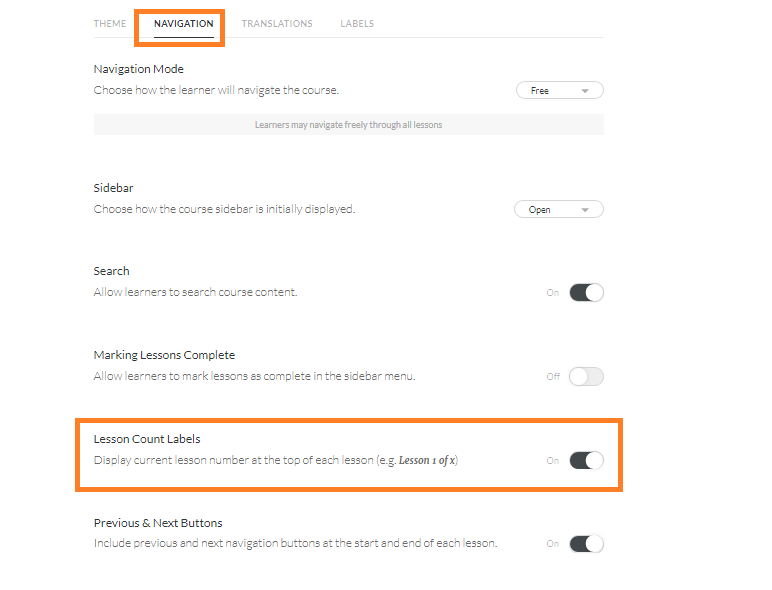 Articulate Rise – Feature Review: Turn OFF pagination, previous and next buttons