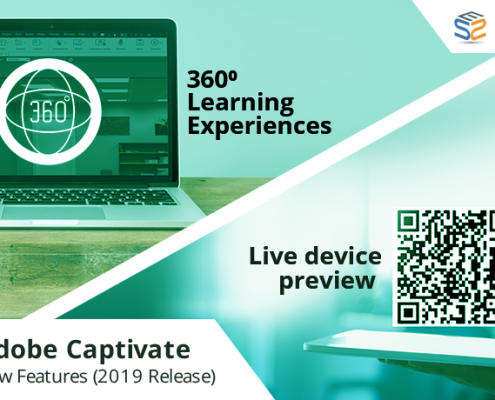 Adobe Captivate 2019 Features – Live Device Preview and 360⁰ Learning Experiences Live-device-preview-360⁰-learning-experiences [1] Adobe Captivate 2019, A lot many features have been released to create more engaging eLearning courses. In this blog, we are going to discuss two new features, Live Device Preview, and 360 slide. The live device preview option allow you to preview the Virtual Reality (VR) e-Learning courses by connecting them to the mobile device. You can preview all your VR courses as well as responsive courses in your device once you establish the connection with the Captivate tool. This could be done by generating a QR code in the Captivate tool that you can scan using the QR scanner app in your mobile device. Another new feature in Captivate 2019 is 360 slide which maximizes your responsive courses into the next level. With this feature, you can import a 360 slide in the responsive project and even you can add interactive elements like hotspots which increases the learner remediation. Let’s look at both the features: To begin, open a Responsive Project or a Virtual Reality Project and click on the Preview option and select Live Preview on Devices from the drop-down list. degree 1 A browser will open with a QR code and a sharable link. degree 2 Scan the QR code on your device using QR scanner app. Then you can view the responsive project in your mobile device. degree3 Note: The changes made in the original project will also be reflected in the previewing project once the connection is established between the devices. Now, let’s look at 3600 Learning Experiences: Open any 2D Adobe Captivate project and click on Slides option and choose 360 Slide from the drop-down list degree 4 You can also add interactive elements to the slide and make it more engaging.degree 5Note: This output will be supported in the 2D browser but not in VR devices. 3D slides can be navigable by mouse. Now that you can produce comprehensive courses by combining different activities including demo videos, 360 slides, PowerPoint slides, and question slides, etc. I hope this blog provides good pointers on how you can use Captivate 2019 to enhance your learning designs. Do contact us at info@swiftelearningservices.com if you need any specific eLearning requirements. You might also like Articulate Storyline 360: Custom Drag and Drop Interactivity using Variables Articulate Storyline 360: Custom Drag and Drop Interactivity using Variables Articulate Storyline 360 - Publish as video - Review E-Learning-Course-Design Learning Course Design in Storytelling Method Adobe Captivate 2019 Features: PowerPoint in Responsive Mode and Import CSV Format File Is it Necessary to Implement Blended Learning? Human Anatomy Skin M Leverage eLearning Courses with 3D Models in Articulate Storyline 360