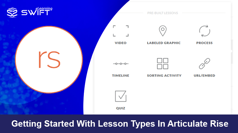 Build a responsive course using pre-built Lesson Types in Articulate Rise