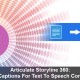 Closed Captions For Text To Speech Conversion