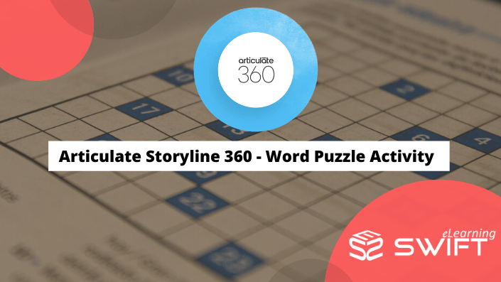 Custom Elearning Word Puzzle Interaction Developed Using Storyline 360