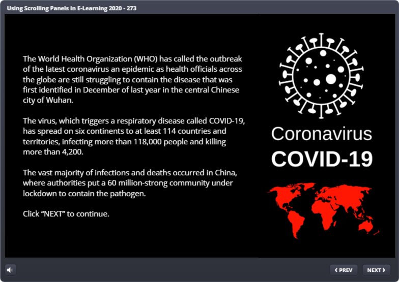Using Scrolling Panels in E-Learning 2020 - 273