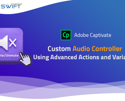 Adobe Captivate 2019 – Creating Custom Mute and Unmute Audio Button Using Advanced Actions and Variables