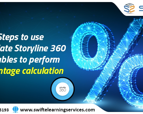 Steps to use Articulate Storyline 360 Variables to perform percentage calculation