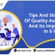Tips and Strategies of Quality Assurance in e-learning and its importance
