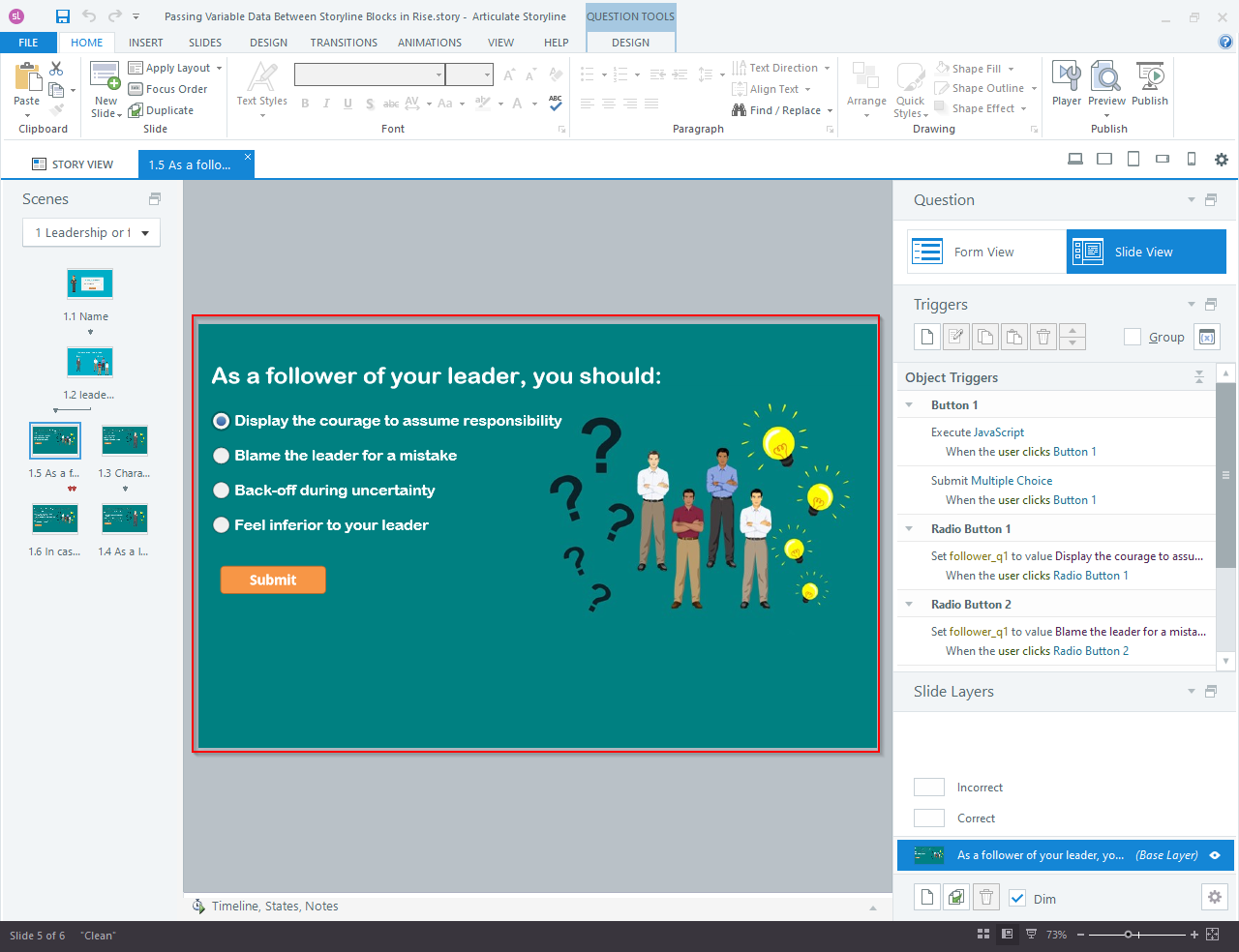 Articulate Storyline 360 to Articulate Rise Blocks 6