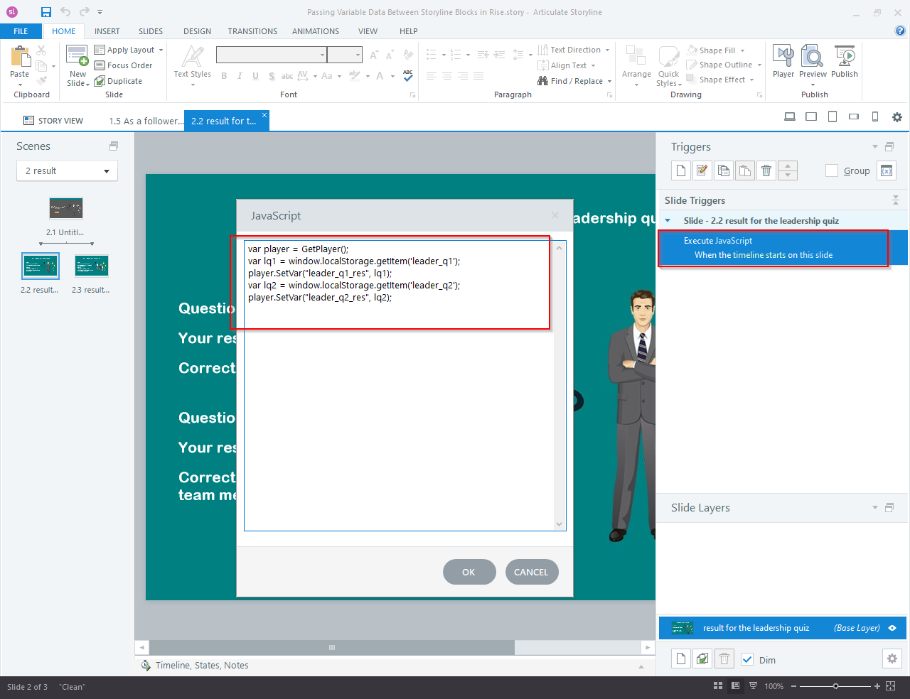 Articulate Storyline 360 to Articulate Rise Blocks 7