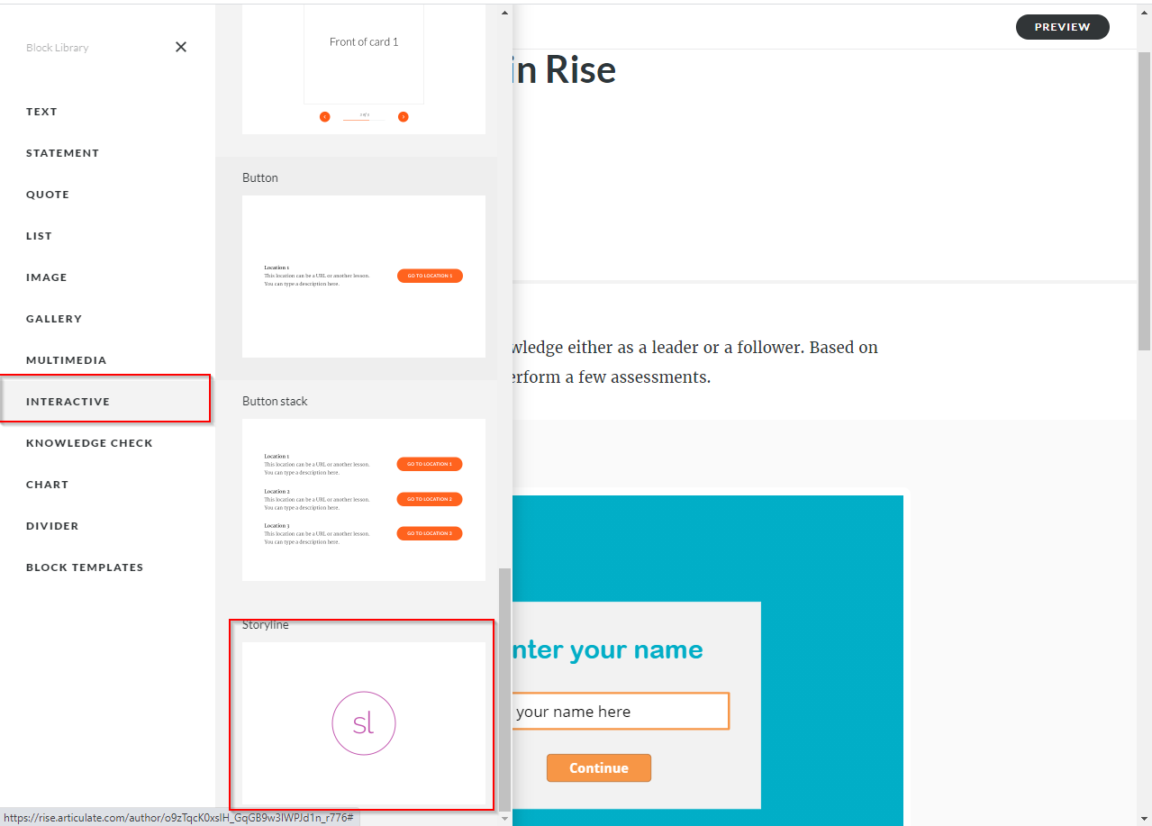 Articulate Storyline 360 to Articulate Rise Blocks 9