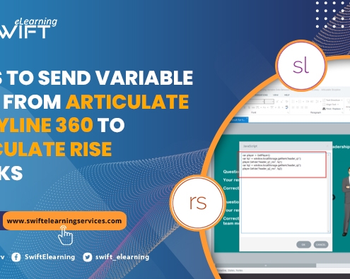 how send variable data from storyline to articulate rise blocks