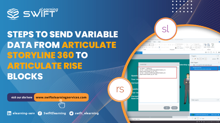 how send variable data from storyline to articulate rise blocks