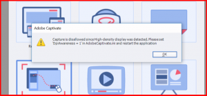 Adobe Captivate in High-Density screen