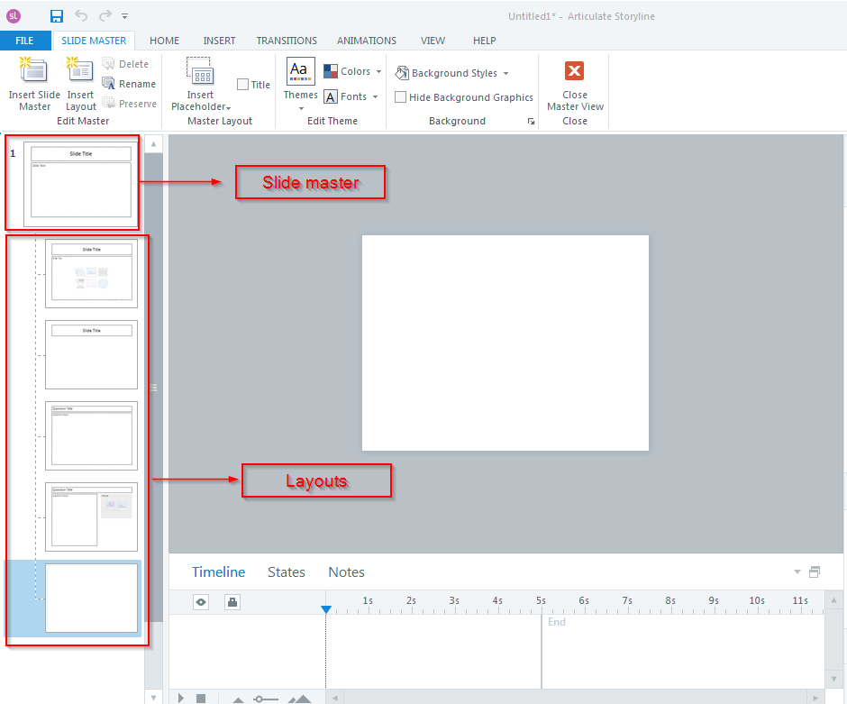 Storyline 360 Difference Between Master Slides And Layouts