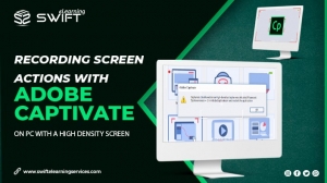 How to record screen actions on a PC with Adobe Captivate in High-Density screen