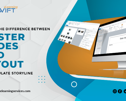 What's the different between master slides and layout in articulate storyline