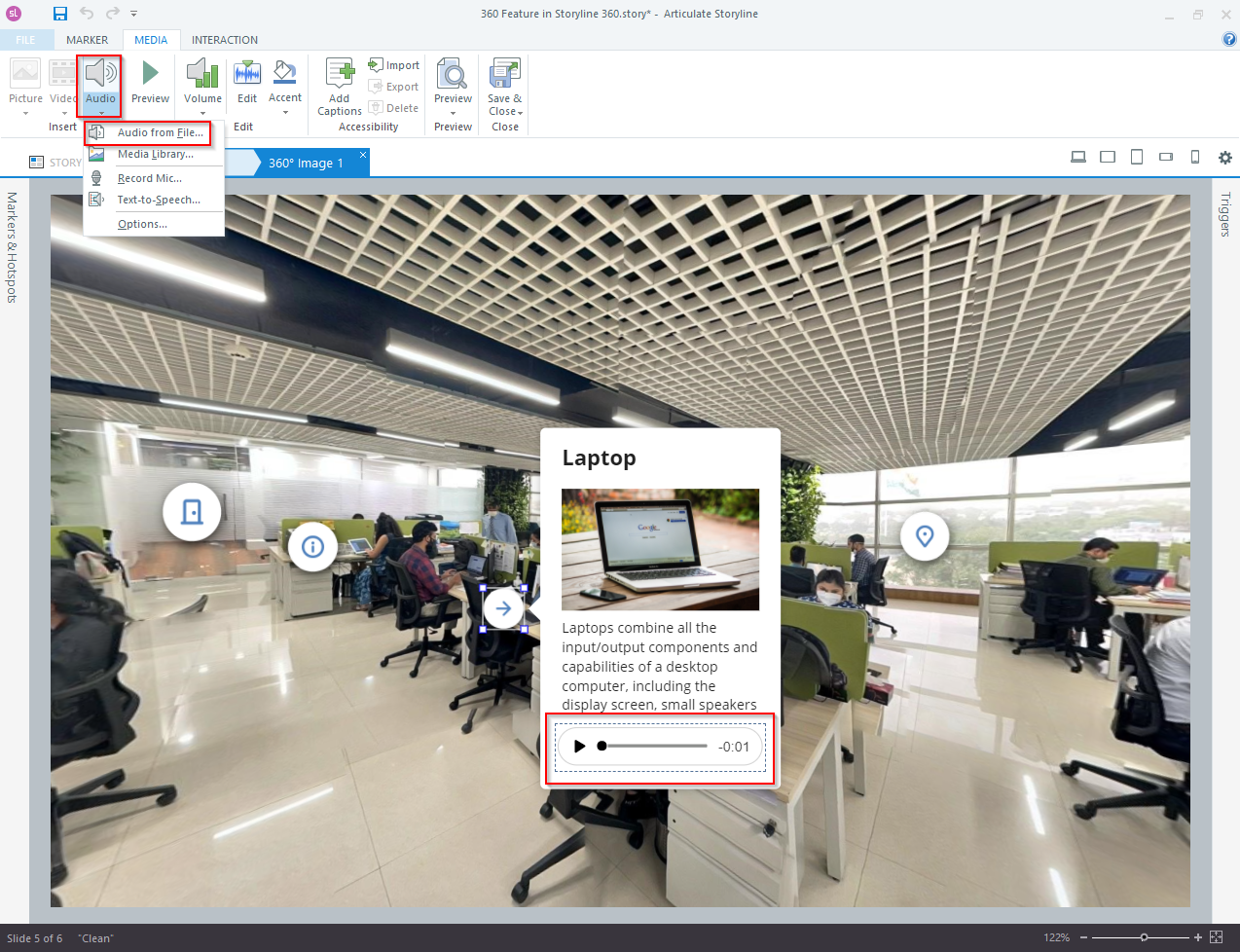 Adding 360 images in Articulate Storyline 360 12