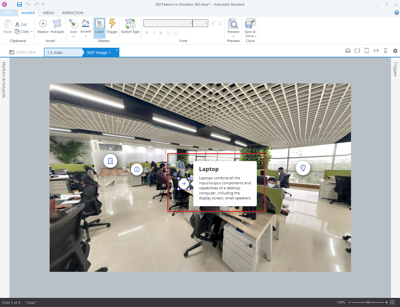 Adding 360 images in Articulate Storyline 360 6