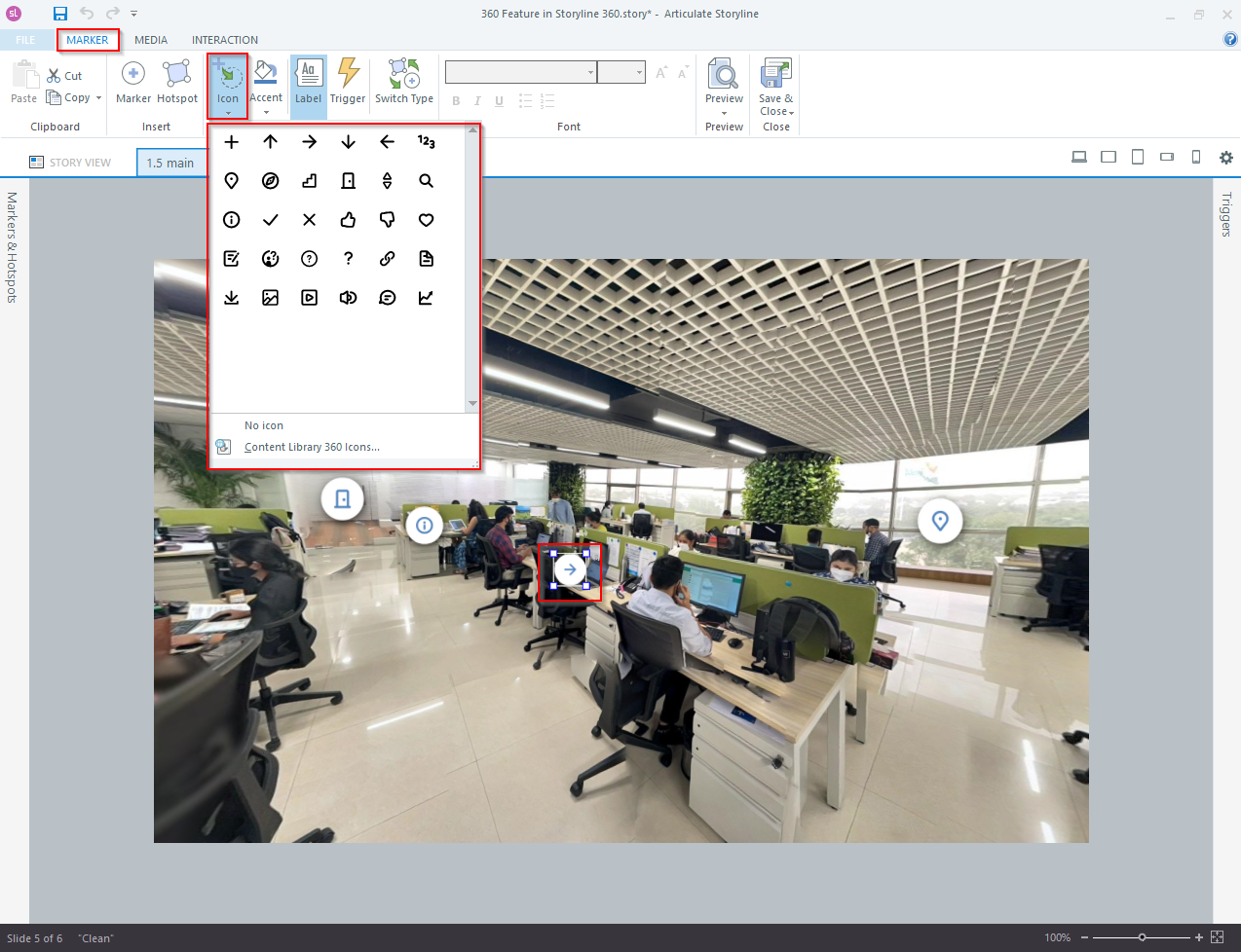 Adding 360 images in Articulate Storyline 360 7