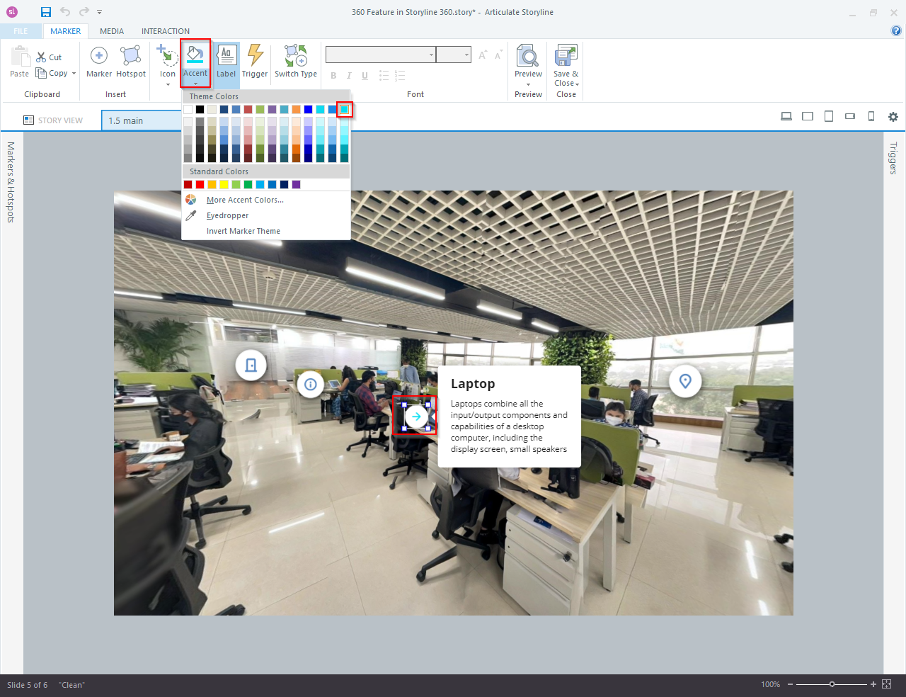 Adding 360 images in Articulate Storyline 360 8