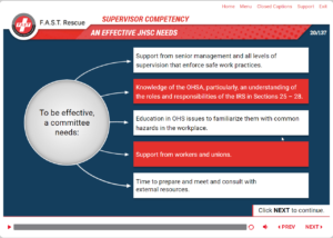 supervisor competency training safety