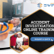 Investigators examining the scene of a workplace accident, taking notes and analyzing potential causes for safety improvements.