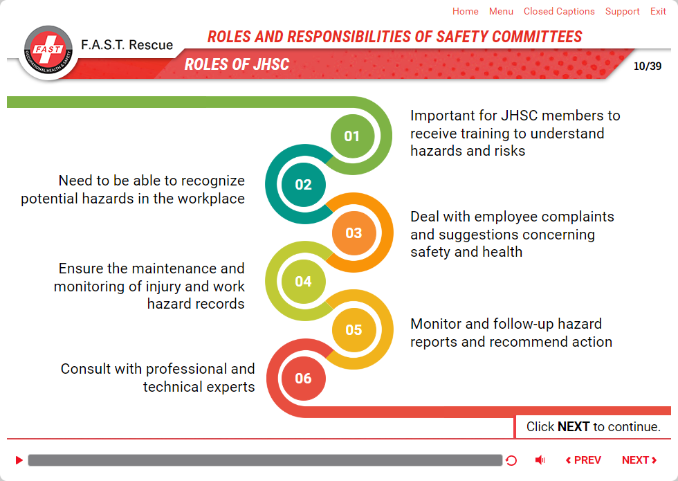 ROLES AND RESPONSIBILITIES OF SAFETY COMMITTEES