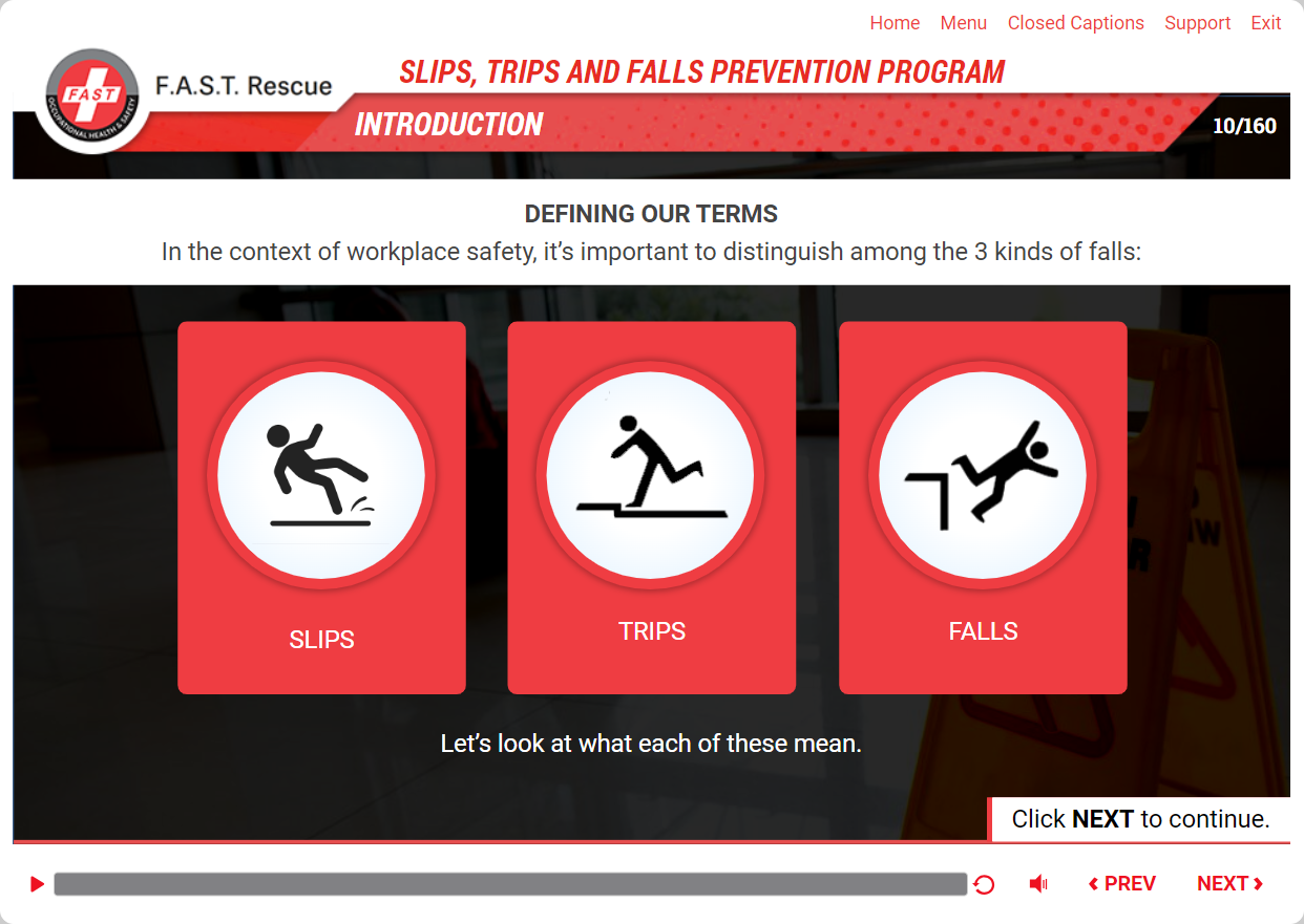 Slips, Trips and Falls Prevention Program