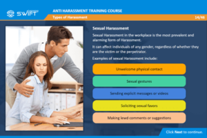 Anti Harassment Training Course_4 | Swift eLearning Services – Custom eLearning and Digital Training Solutions anti harassment training course