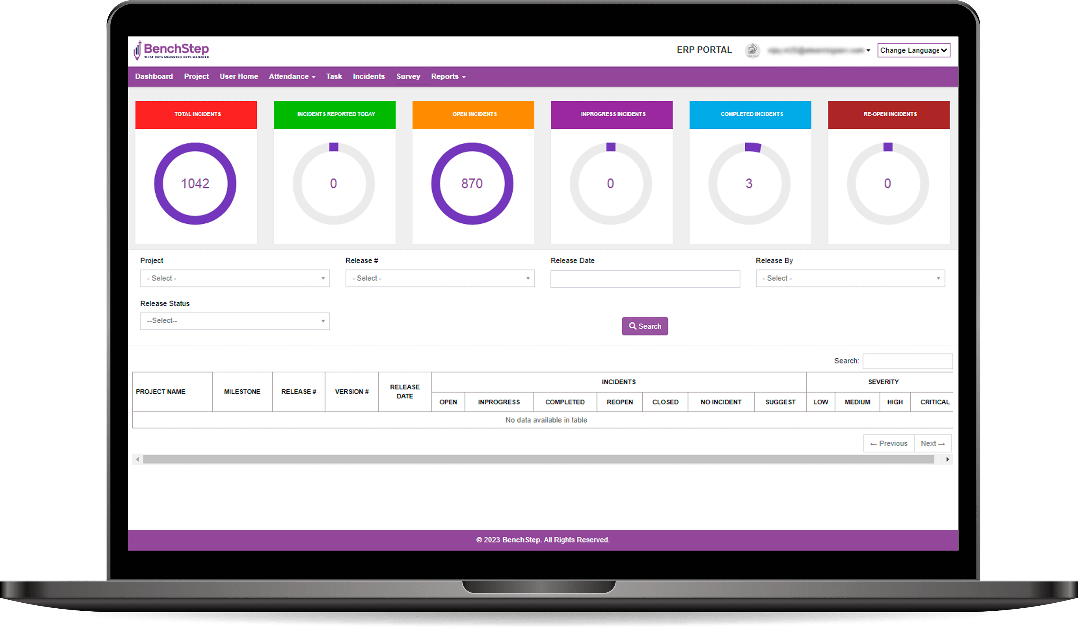 Bug Tracker Dashboard