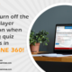 How to turn off the default player navigation when revisiting quiz questions in Articulate storyline 360