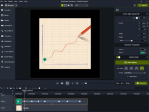 Let's preview it once more, and you will observe the motion path and direction of the arrow mark.