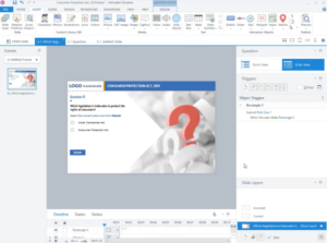 Open your Storyline file and create a default question. The question will generate default feedback layers.