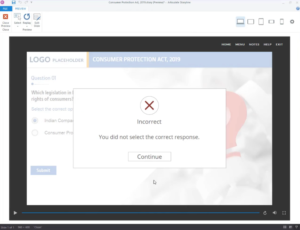 Open your Storyline file and create a default question. The question will generate default feedback layers.