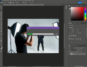 Once the process is done, you will see the selected elements filled with background.