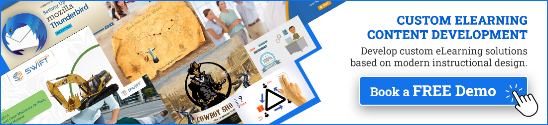 Swift eLearning Services providing custom eLearning development.