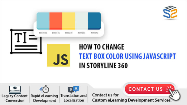How to Change Text Box Color using JavaScript in Storyline