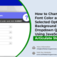 How to Change both the Font Color and the Selected Option’s Background Color in a Dropdown Question Using JavaScript in Articulate Storyline 360