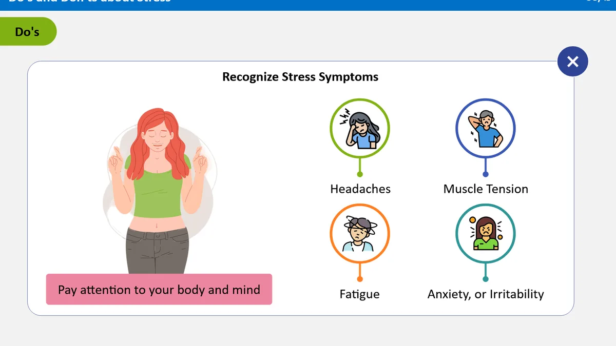 Stress Management at Work and Home course sample