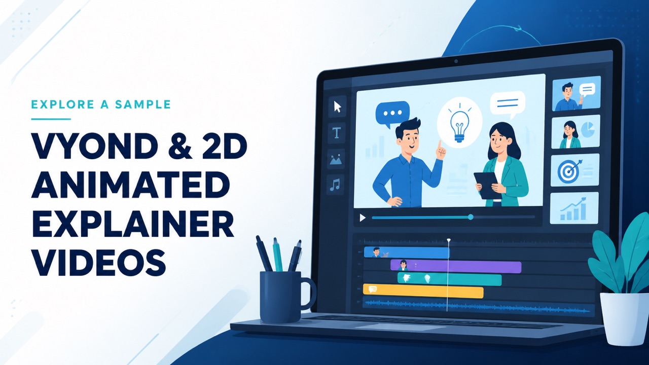 Vyond and 2D animated explainer video eLearning course sample